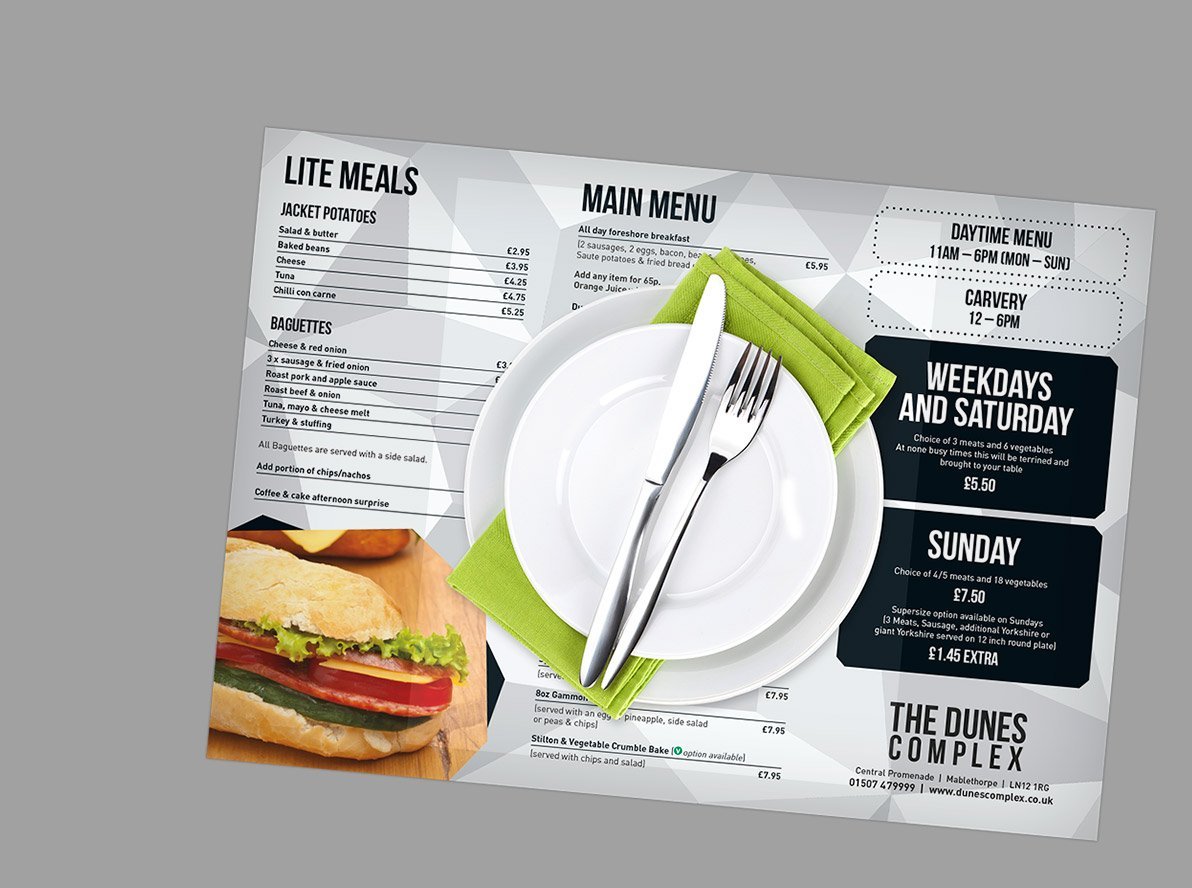 Menu Printing StressFreePrint