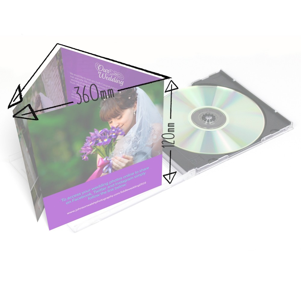 CD jewel case inserts 6 panel StressFreePrint