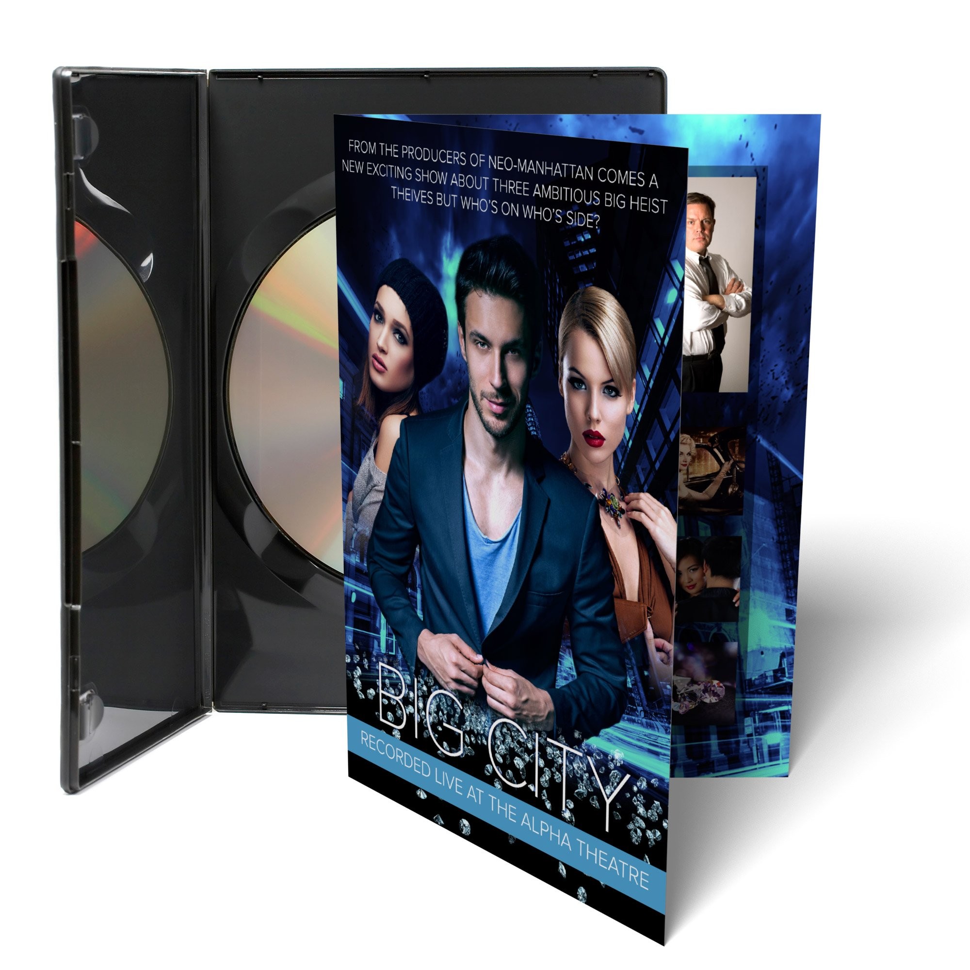 DVD case inserts 4 panel StressFreePrint