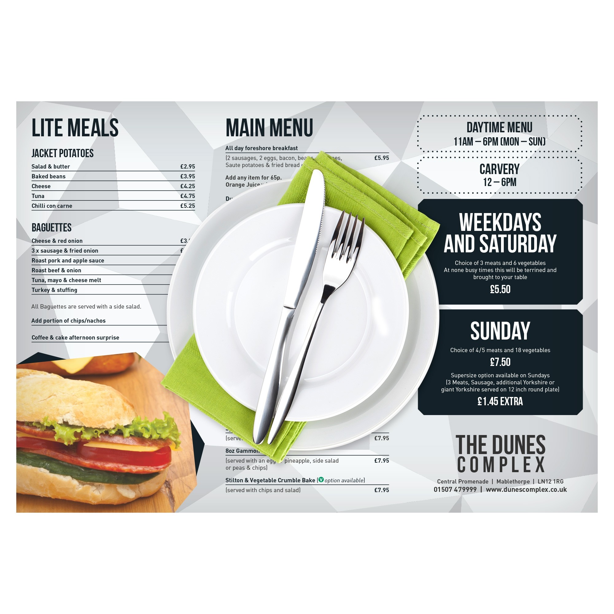 Disposable Placemat Menus Printing Single Use Placemat Menus
