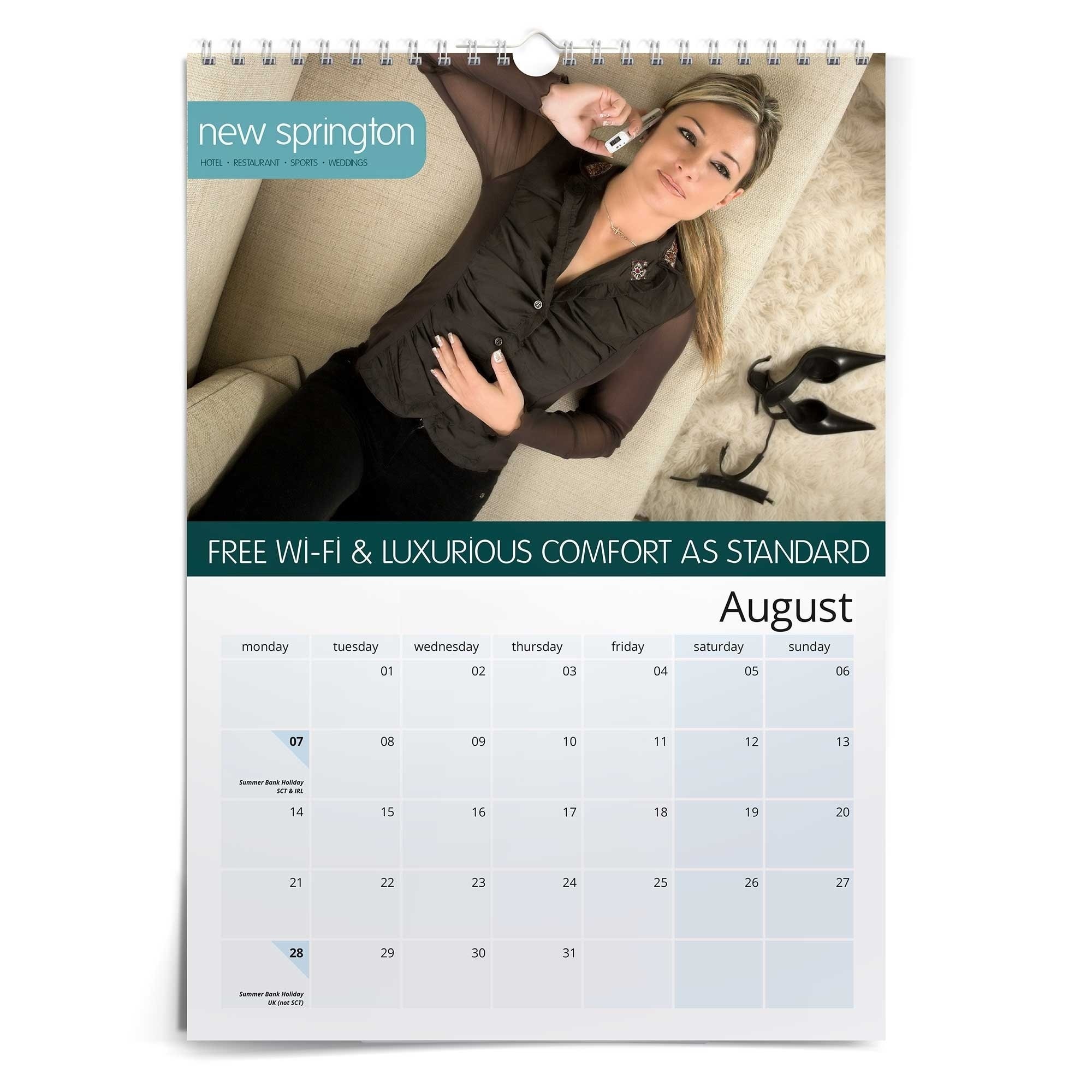 A3 Portrait Wire Bound Wall Calendars StressFreePrint