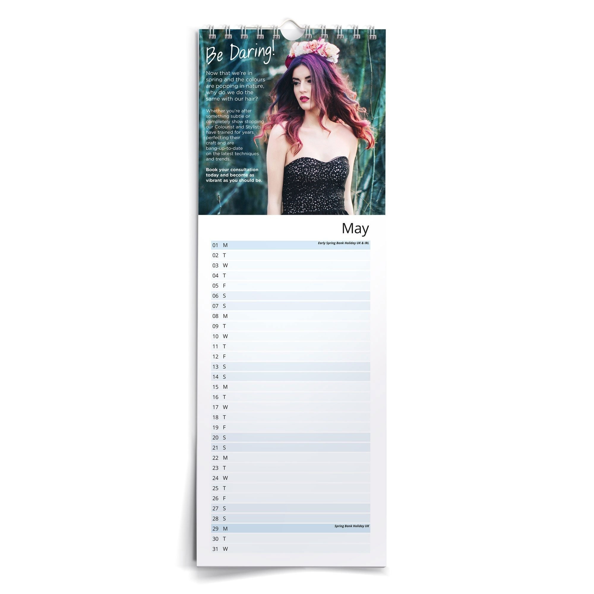 Slim Wall Calendars | Branded Wall Calendar Printing | StressFreePrint