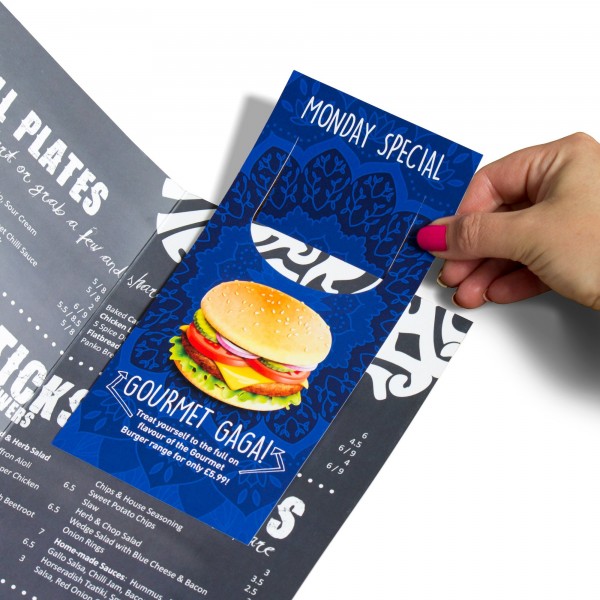Menu Insert Printing Custom Printed Menu Inserts StressFreePrint