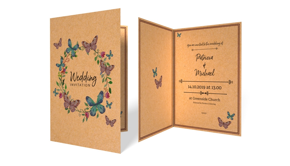 printed wedding reception invitations