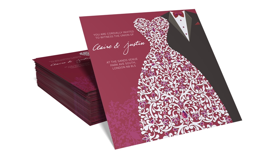 wedding reception invitation printing